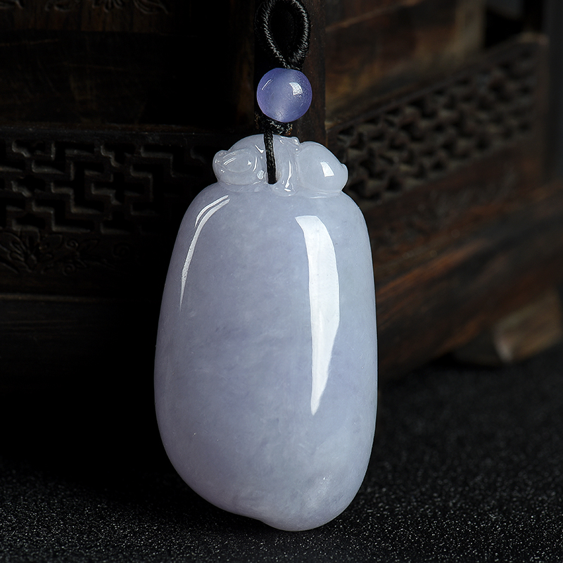 天然翡翠福瓜吊坠-红掌柜