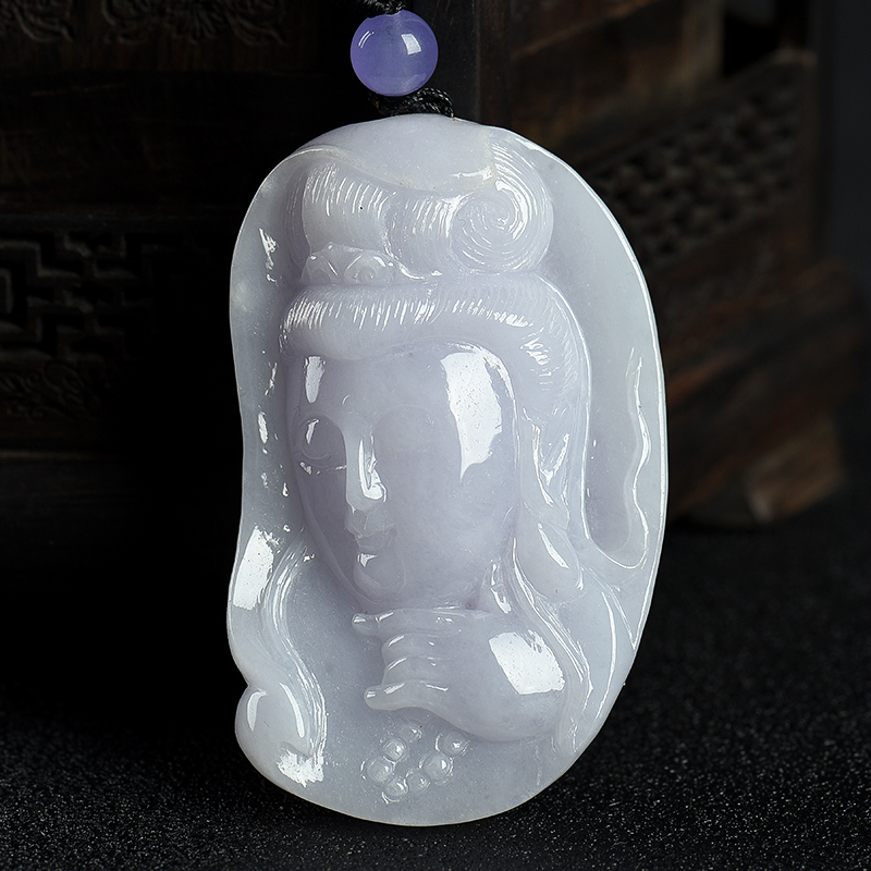 缅甸翡翠观音吊坠-红掌柜