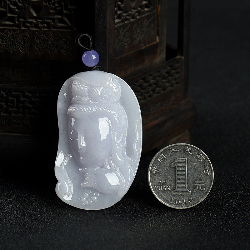 翡翠观音吊坠-红掌柜