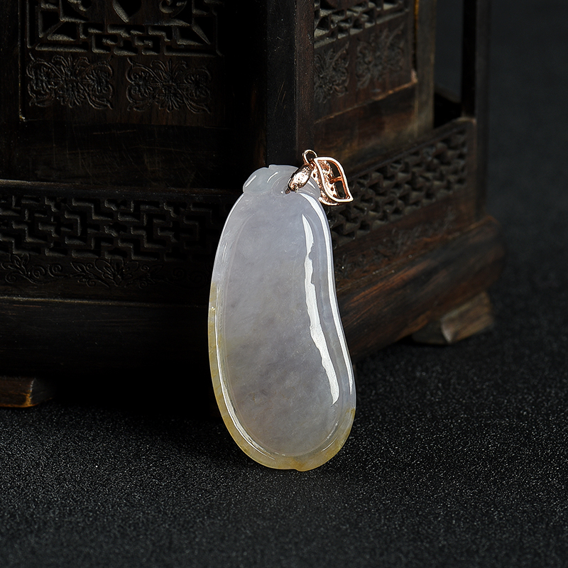 天然翡翠福瓜吊坠-红掌柜