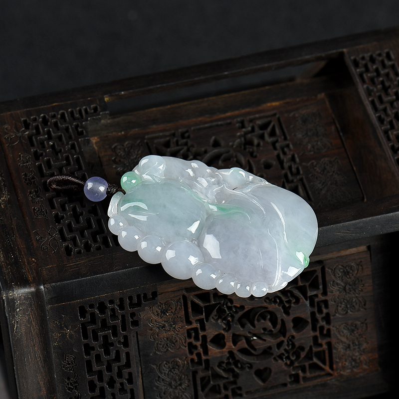 缅甸翡翠福禄吊坠-红掌柜