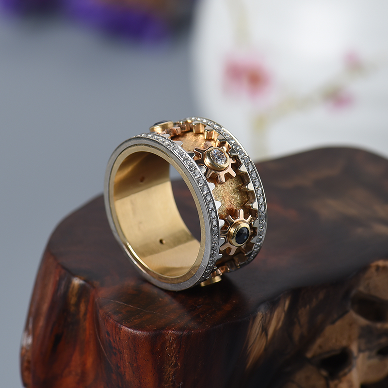 18K金扭转乾坤戒指 - 红掌柜