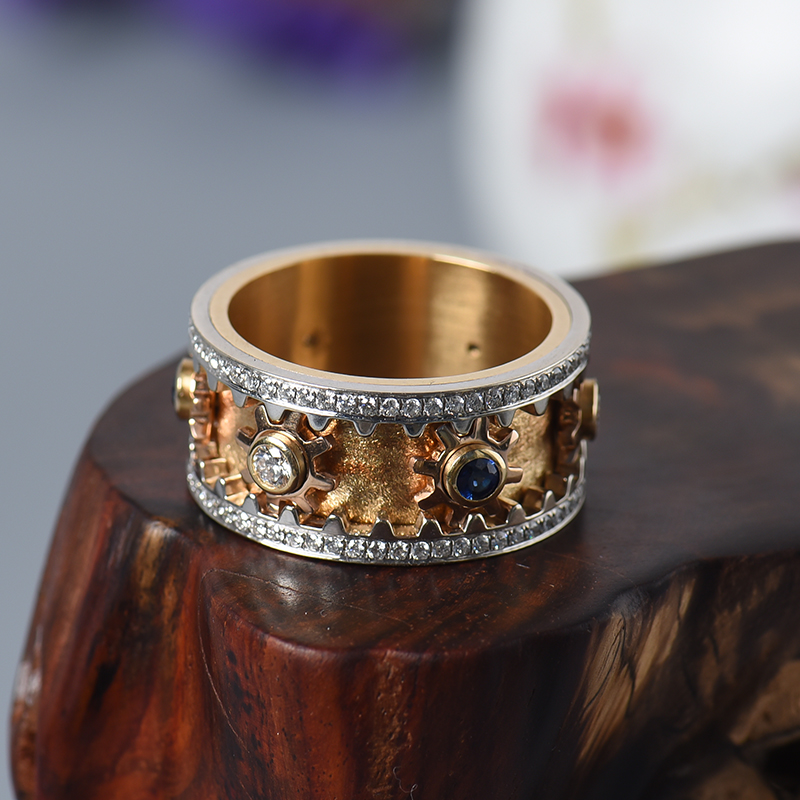 18K金扭转乾坤戒指 - 红掌柜