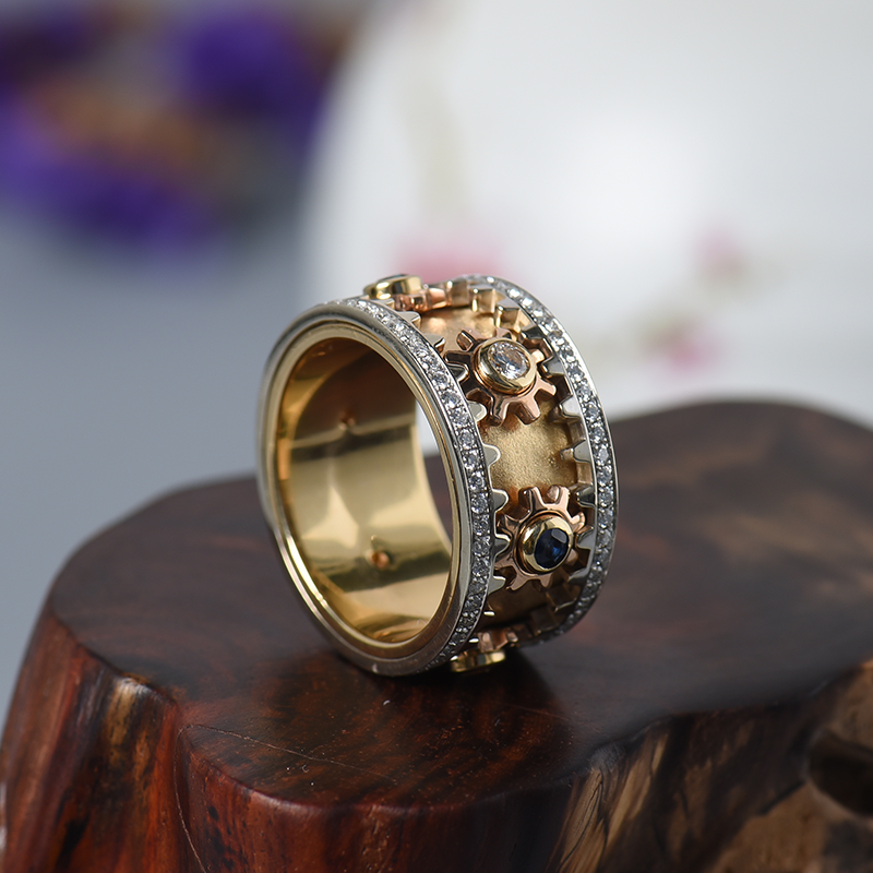 k金镶钻扭转乾坤戒指-红掌柜