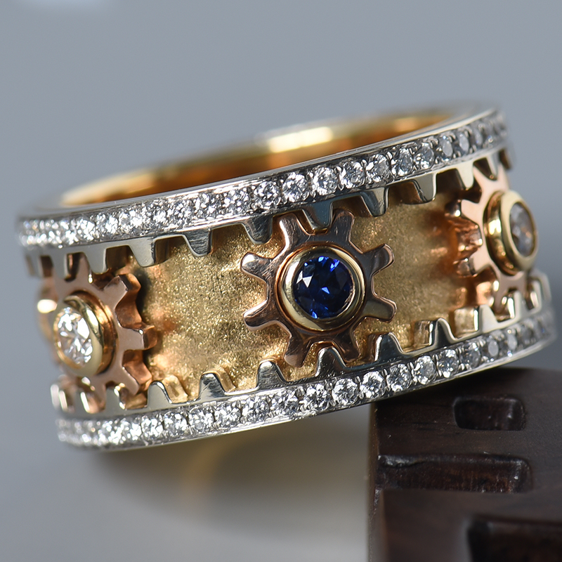 18k金镶钻戒指-红掌柜