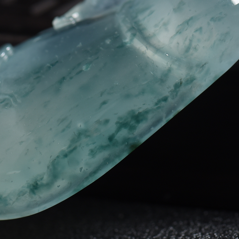 缅甸天然冰糯种翡翠福瓜挂件 - 红掌柜