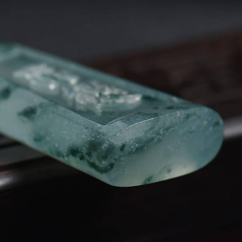 翡翠无事牌吊坠 - 红掌柜