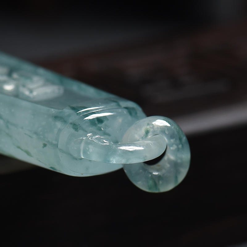 翡翠无事牌吊坠 - 红掌柜