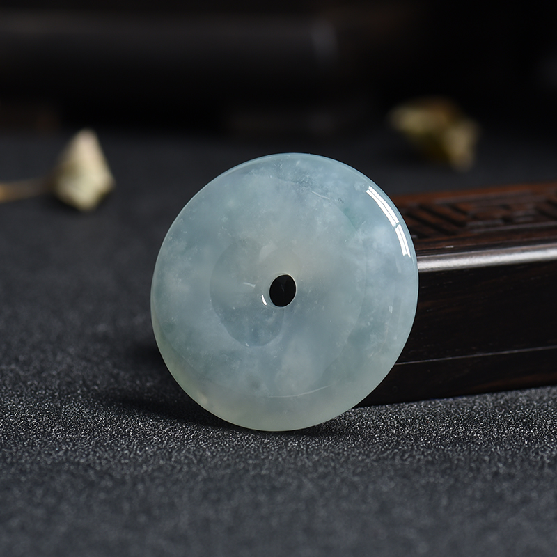 翡翠平安扣挂件-红掌柜