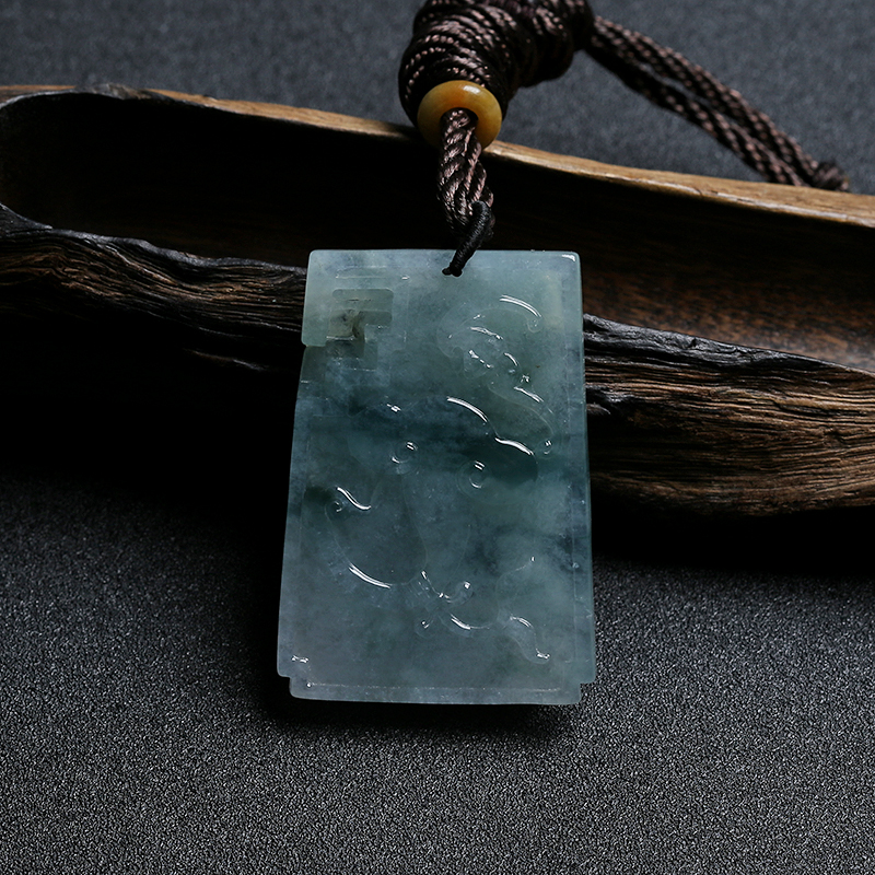 翡翠马上封侯挂件-红掌柜