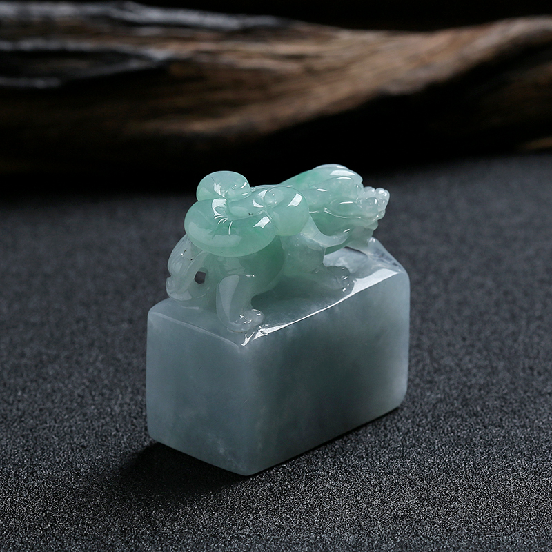 翡翠貔貅印章 - 红掌柜
