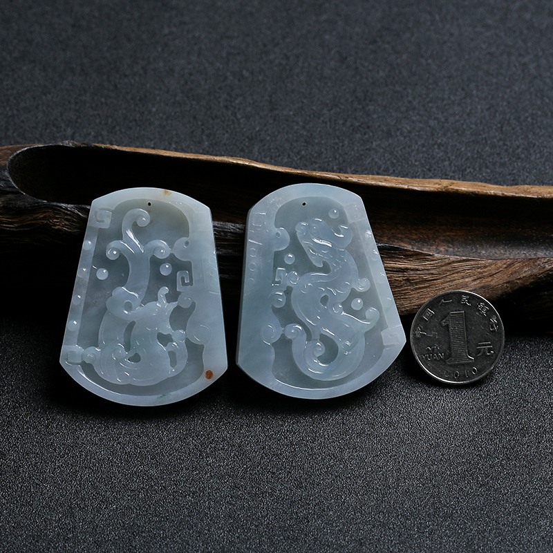 缅甸A货天然糯种翡翠挂件 - 红掌柜