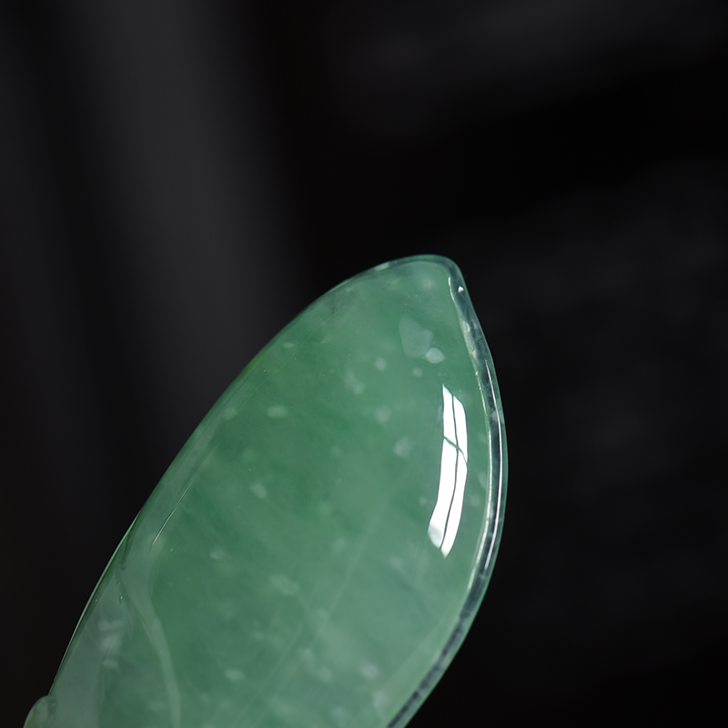 糯冰种翡翠福寿如意吊坠-红掌柜