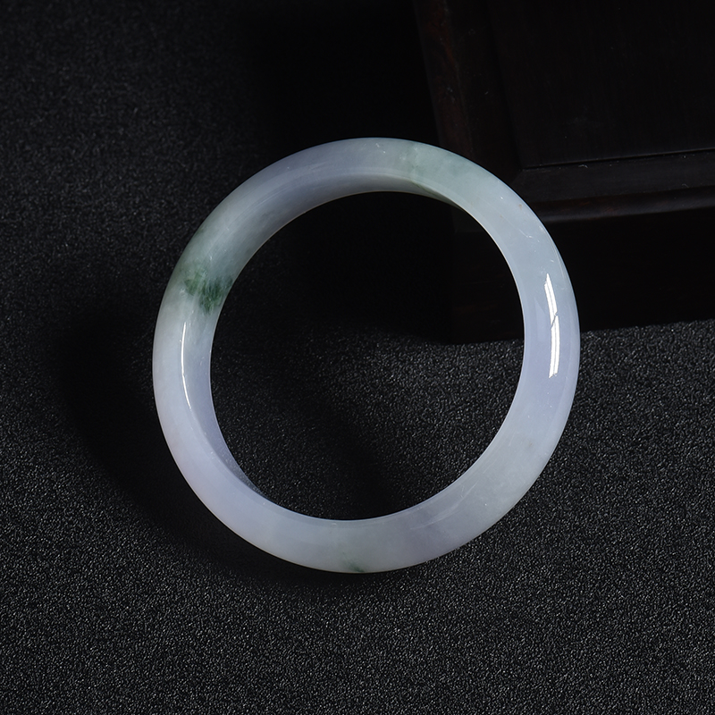 糯种飘花翡翠手镯 - 红掌柜