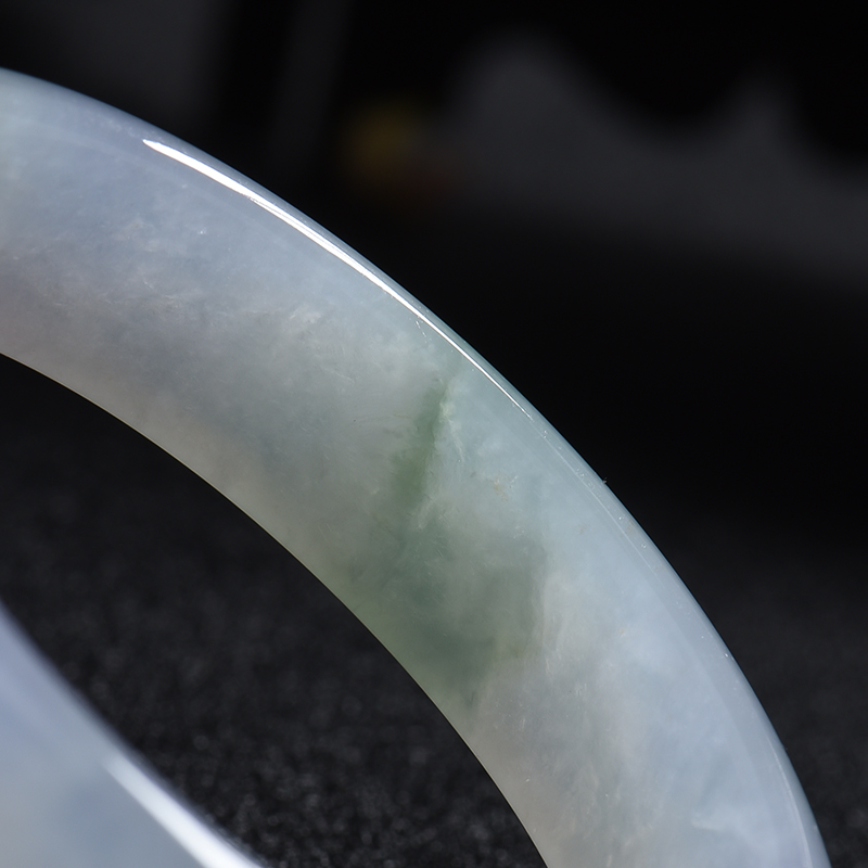 飘花翡翠手镯 - 红掌柜