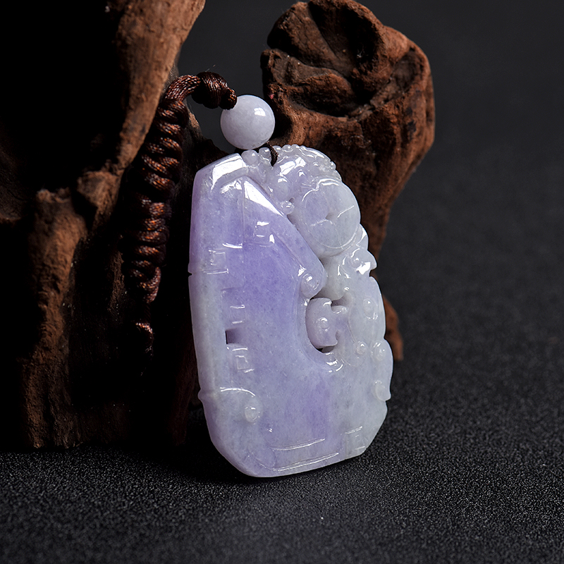 春色翡翠福在眼前吊坠-红掌柜