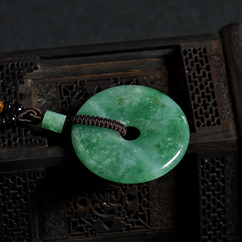 翡翠平安扣吊坠-红掌柜