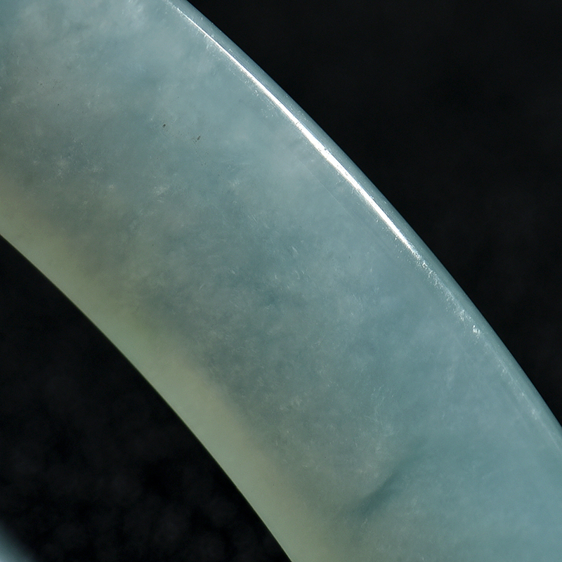 天然糯种飘花翡翠手镯-红掌柜