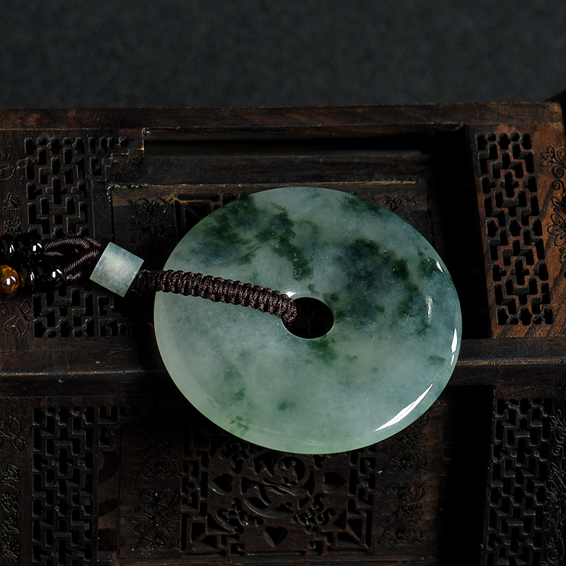 翡翠平安扣吊坠-红掌柜