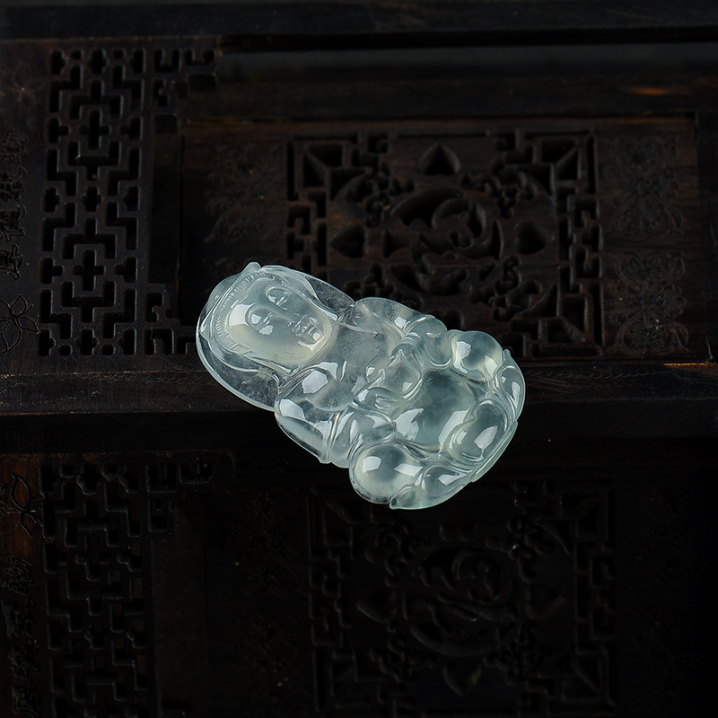 缅甸天然A货冰种飘花翡翠-红掌柜