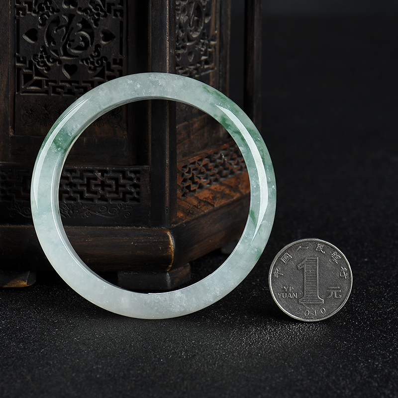 天然缅甸翡翠手镯-红掌柜