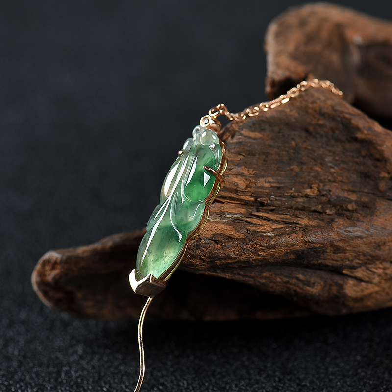 飘花翡翠金鱼手链-红掌柜