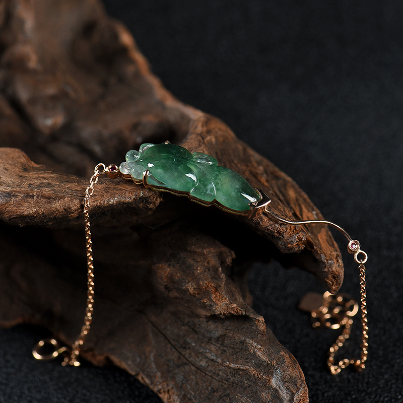 翡翠金鱼手链-红掌柜