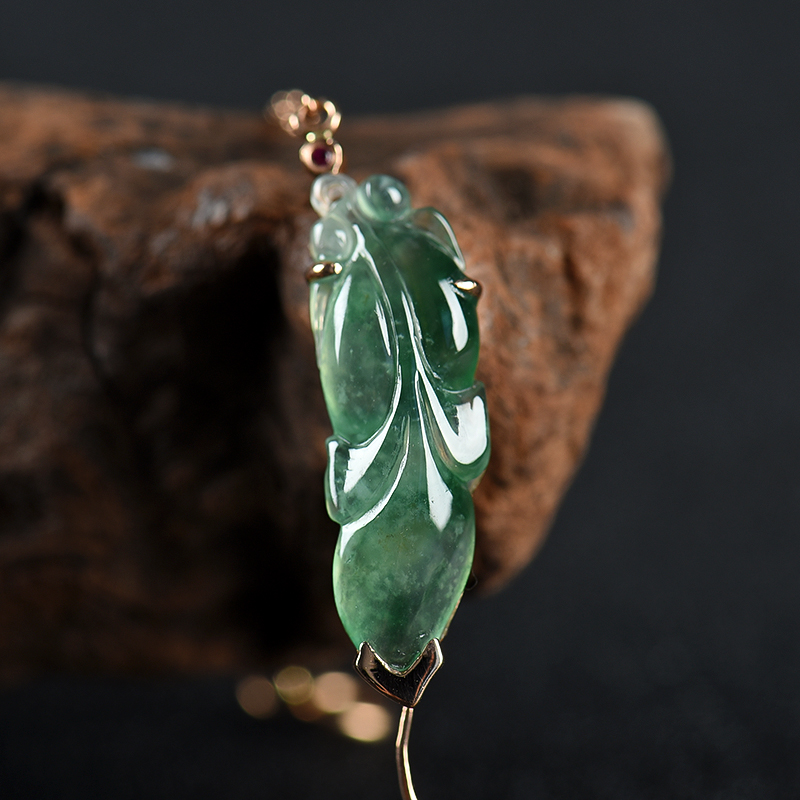 糯冰种翡翠手链-红掌柜