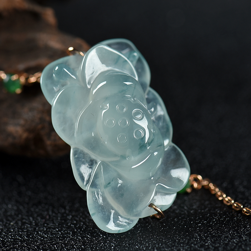 飘花翡翠手链-红掌柜