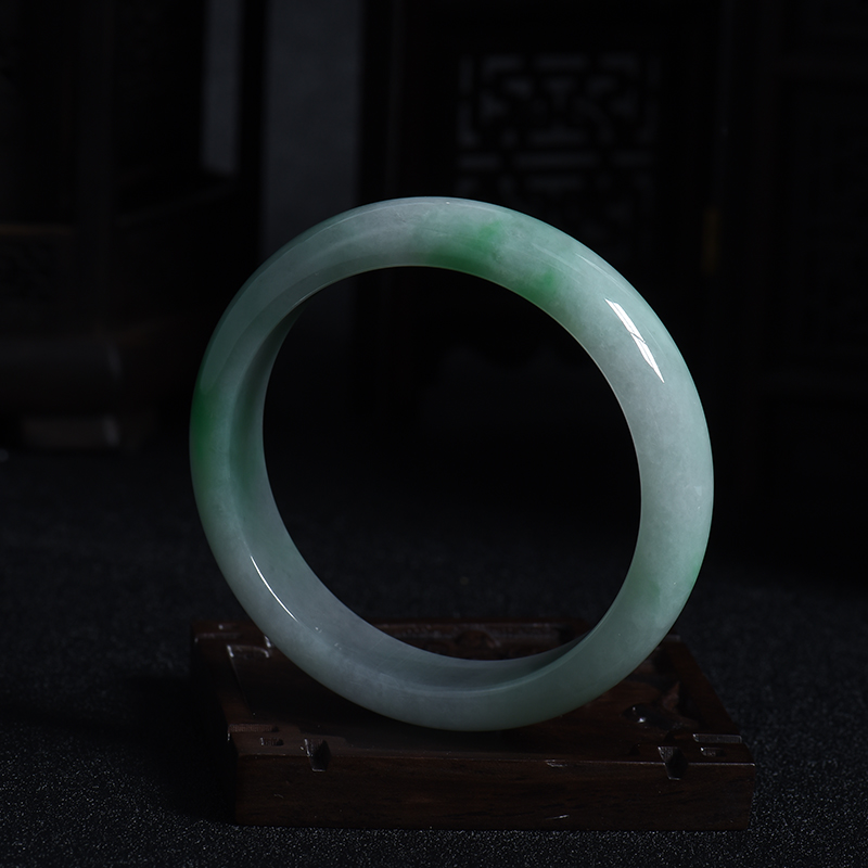 54#飘翠翡翠手镯-红掌柜