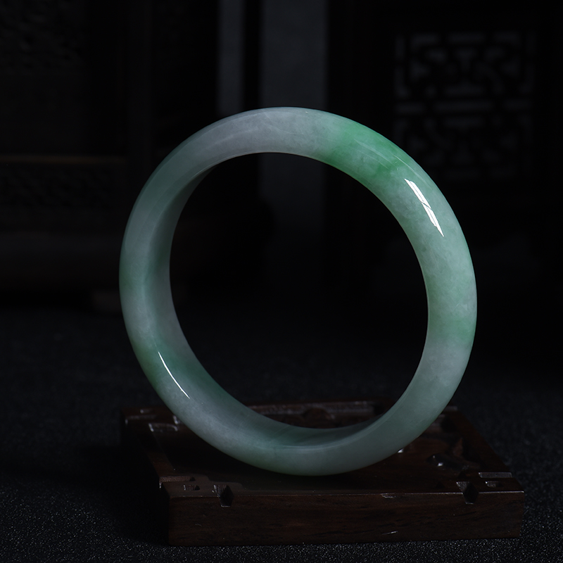 54#飘翠翡翠手镯-红掌柜