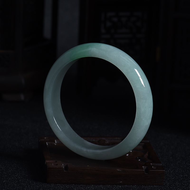 52#飘翠翡翠手镯-红掌柜