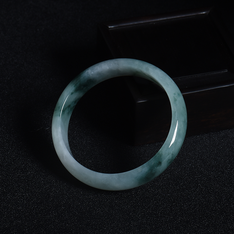 50#糯种翡翠手镯-红掌柜