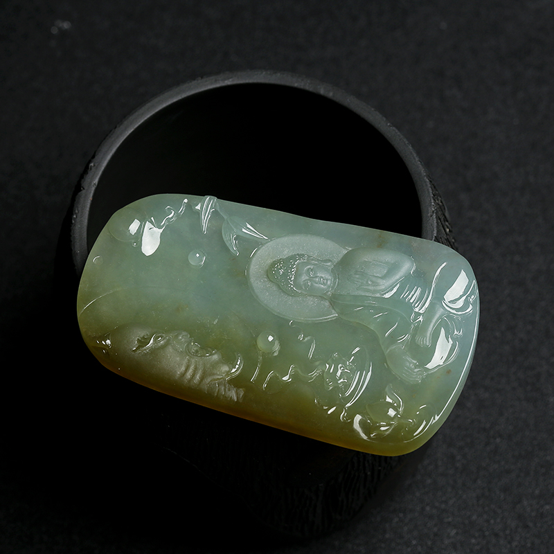 翡翠立地成佛挂件 - 红掌柜