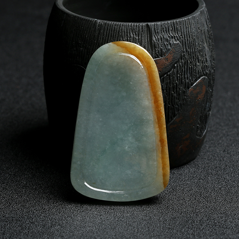 翡翠童子拜观音挂件 - 红掌柜