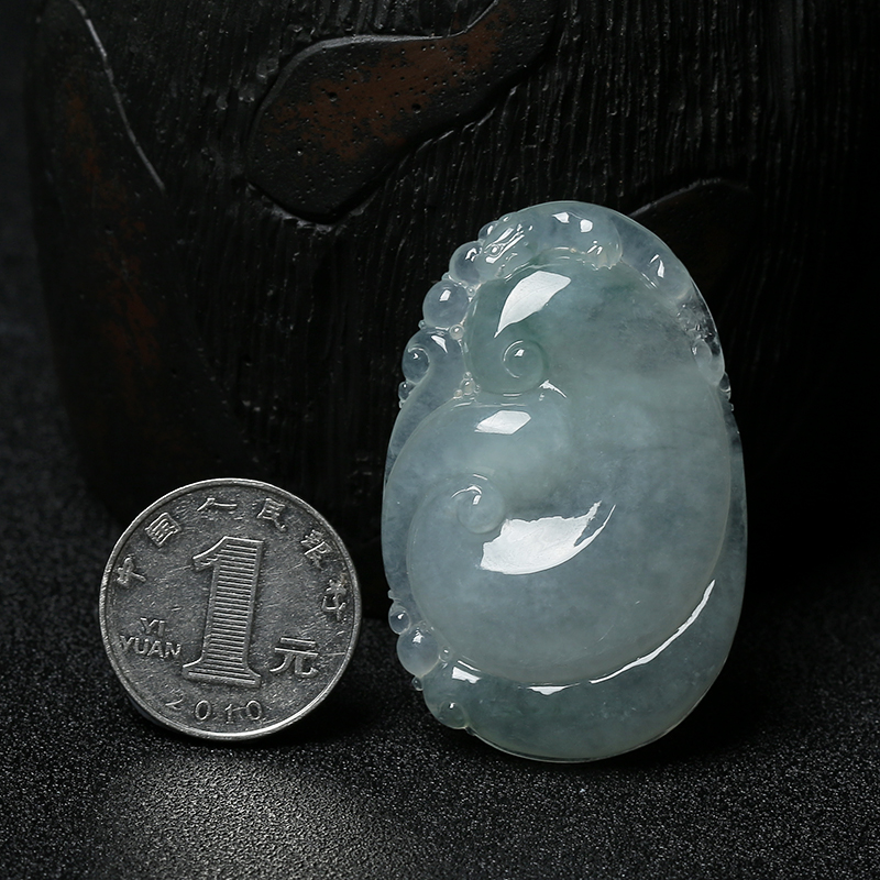 翡翠如意吊坠-红掌柜