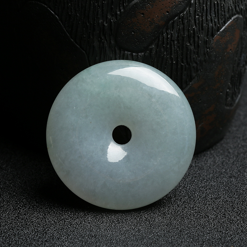 翡翠平安扣吊坠-红掌柜