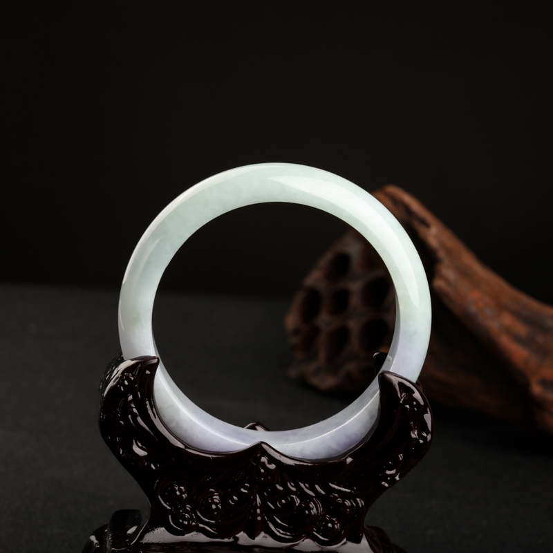 缅甸天然俏色翡翠手镯-红掌柜