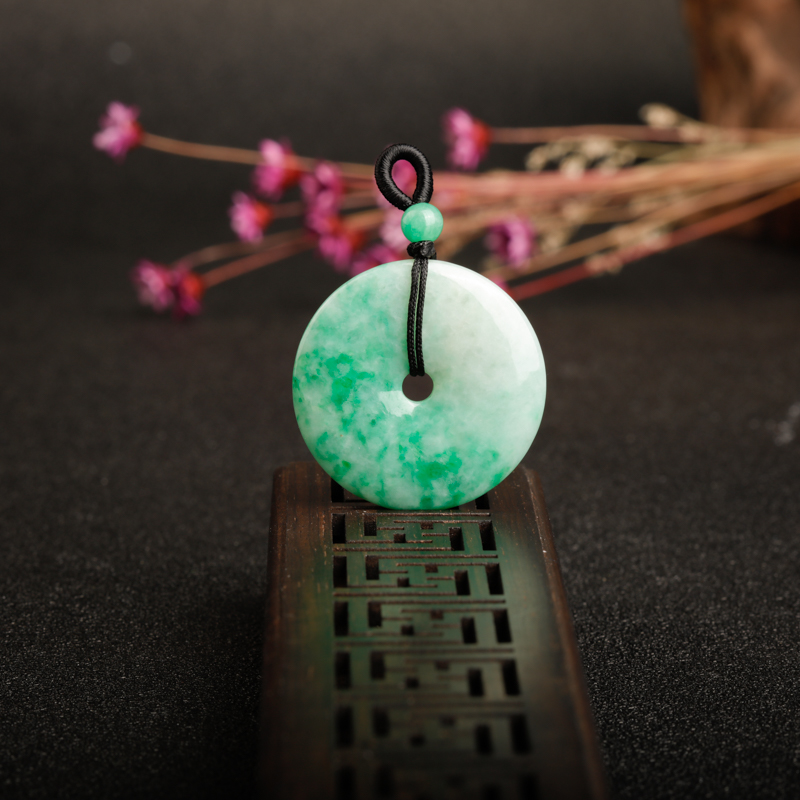 翡翠平安扣吊坠-红掌柜