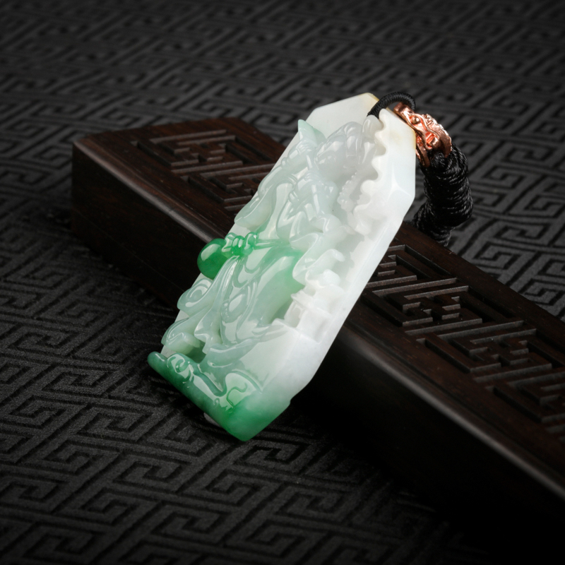 糯种飘翠翡翠-红掌柜