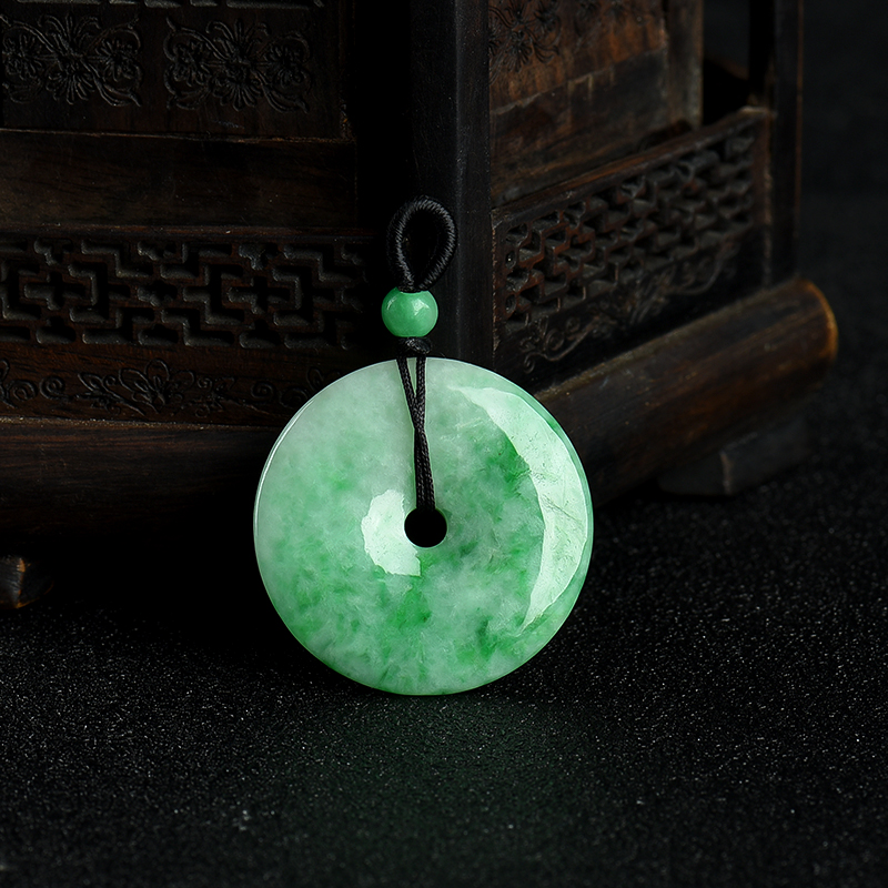 翡翠平安扣吊坠-红掌柜