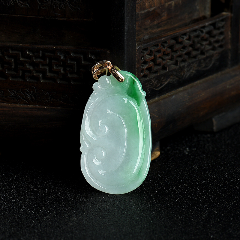 翡翠如意吊坠-红掌柜