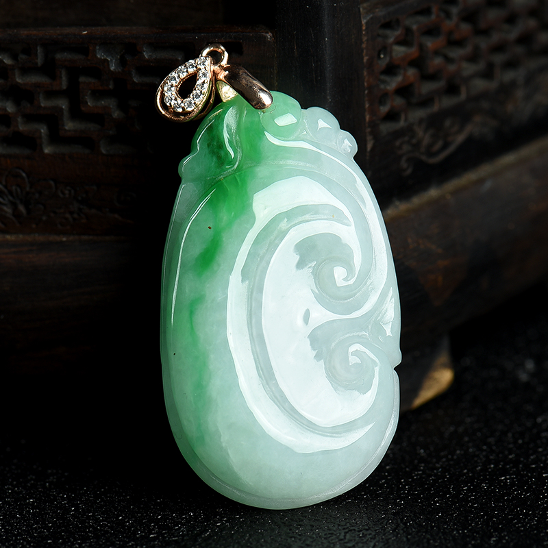 豆种飘翠翡翠如意-红掌柜