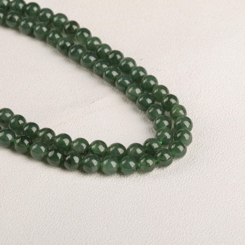 缅甸翡翠项链-红掌柜