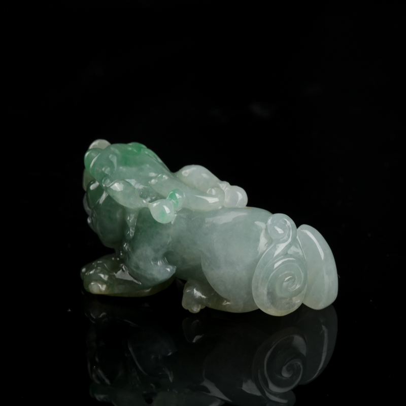 缅甸翡翠貔貅吊坠-红掌柜