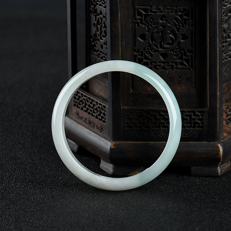 57.5mm缅甸豆种翡翠手镯-红掌柜