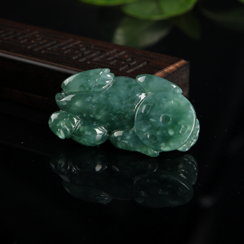 油青种暗绿翡翠-红掌柜