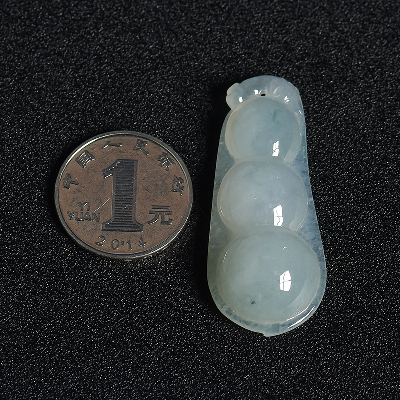 缅甸A货天然糯种翡翠吊坠 - 红掌柜