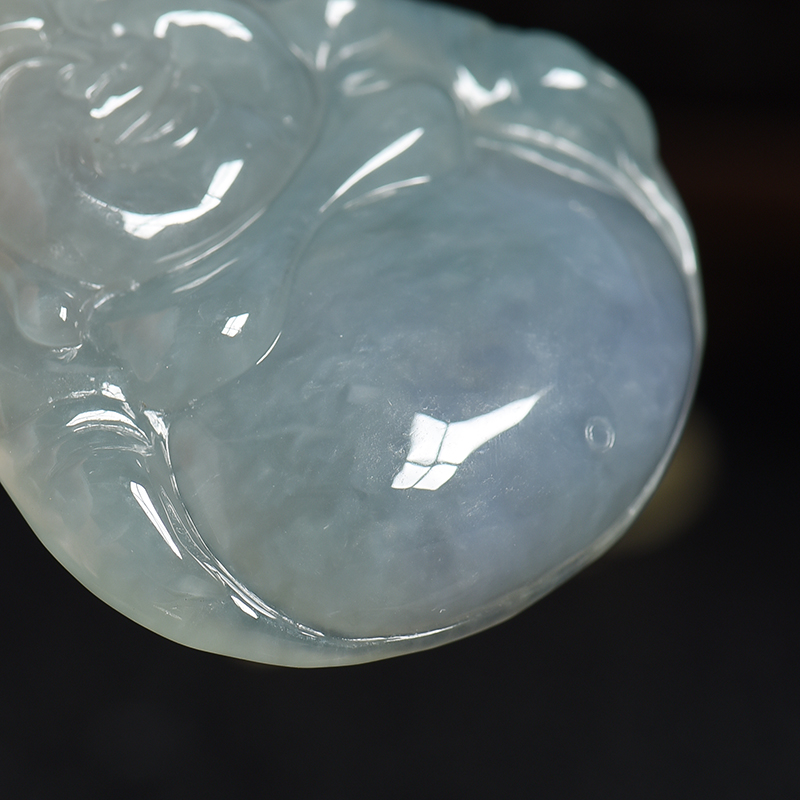 翡翠弥勒佛吊坠-红掌柜