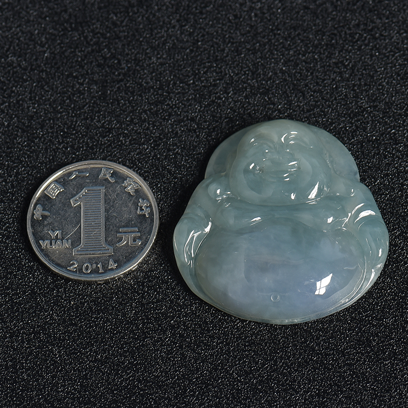 冰糯种翡翠吊坠-红掌柜